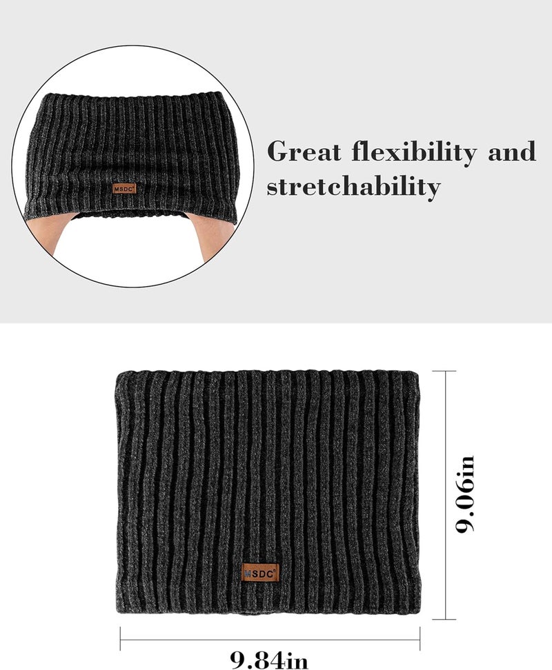 MSDC Winter Scarf for Women Neck Gaiter Warmer Chenille Fleece Face Mask Covering for Cold Weather Gifts - Image 5
